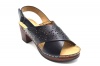 TTP Ladies Cross Strap Block Heel Sandal with Cut out Details Photo