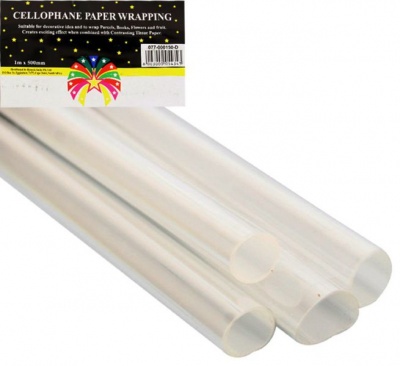 Photo of Bulk Pack x 12 Gift-Wrap Cellophane Clear 500mmx1m