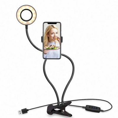 Photo of Favorable impression Multipurpose Selfie Ring Light with Lazy Bracket