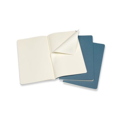 Photo of Moleskine Cahier Brisk Blue Large Plain Journal
