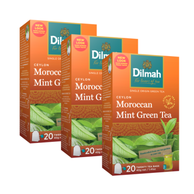Photo of Dilmah - Ceylon Moroccan Mint Green Tea - 60 Tagged Tea Bags