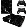 SkinNit Decal Skin For Xbox one X: Black Marble Photo