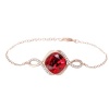 Civetta Spark Miranda Bracelet with Swarovski Antique Ruby Crystal Rosegold Photo