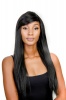 Magic Long Size Beautiful Synthetic Hair Wig Lady J 1B Photo