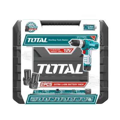 Photo of Total Tools TOTAL Drill Cordless Set 12V Lithium-Ion