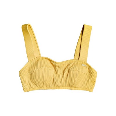 Roxy Mind of Freedom Brallet Womens Swimwear Top Mineral Yellow