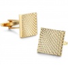 OTC Textured Wave Square Gold Formal Cufflinks Photo