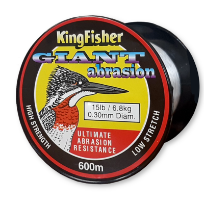 Photo of Kingfisher Giant Abrasion Nylon .30MM 6.8KG/15LB Colour Clear 600m Spool