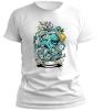 PepperSt Men's White T-Shirt - Octo Art Photo