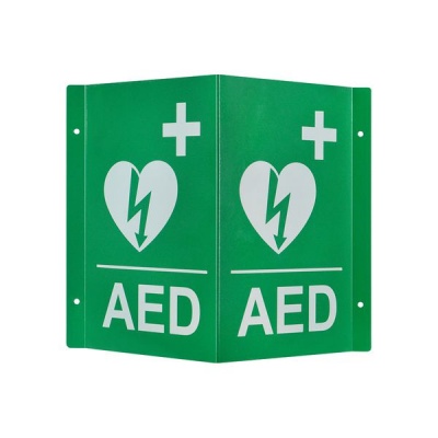 Photo of AED Defibrillator Wall Sign - 3D type