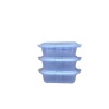 Hobby Life - Push up Rectangular Microwave Safe Containers -400ml- Set of 3 Photo