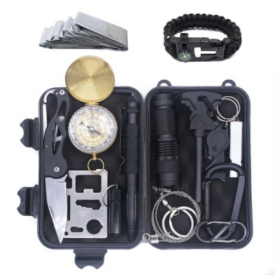 Photo of optic life Optic 15" 1 Tactical Outdoor Gear Camping Emergency Survival Kit Black