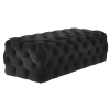 Lifestyle Velvet Jumbo Rectangle Ottoman Photo