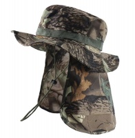 Toy Camouflage Hiking Hat with Neck Flap Universal Size