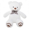 MaggieG Giant Teddy Bear with a Bow-Tie & Paws - White - 80cm Photo