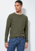 Superbalist Men's Chevron Regular Fit Textured Knit - Olive Photo