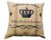 River Queen Creations French Blue Crown cushion - Inner included Photo