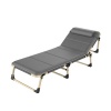 IMIX Grey and Gold Fold-able Camp Bed FB-001 Photo