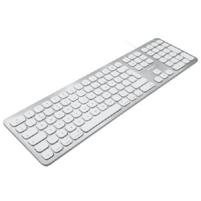 Photo of Macally - Aluminum Slim USB Keyboard with 2 USB ports for Mac
