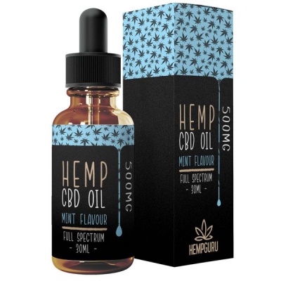 Photo of HempGuru 500mg - Hemp CBD Oil Full Spectrum Peppermint Flavour