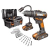 Drill & Light Kit 20V 2 X 1.5Ah Std Charg. 35 pieces Acc. Toolbox Photo