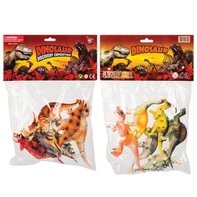 Bulk Pack x 2 Animals Dinosaur 15cm 6 Pieces Per Pack