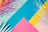 Graffiti Laptop Skin Colourful Palms Photo
