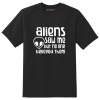 Just Kidding Kids "Aliens Saw Me" Short Sleeve T-Shirt - Black Photo