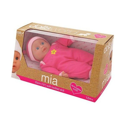 Photo of Dollsworld Dark Pink Mia Baby Doll 25cm