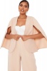 I Saw it First - Ladies Stone Woven Cape Blazer Photo