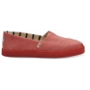Coral Red Canvas Women's Cupsole Alpargatas Photo