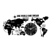 Nordic Modern Simple Acrylic Earth Map Wall Clock 120*55 Photo