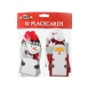 Xmas Table Place Cards - Christmas - Assorted Designs - 10 Piece - 8 Pack Photo