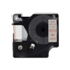 PUTY Compatible Dymo TT-DD53715 Red on White 24mm Label Tape Photo