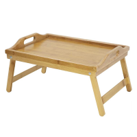 Indoor Bamboo Bed Tray with Folding Legs