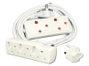 Everlotus Extension Cord 3M Bundle With 6 Way Multiplug And 1 Adapter Photo