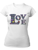 PepperSt Ladies White T-Shirt - Colorfull Love Photo