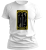 PepperSt Men's White T-Shirt - Five of Swords Photo