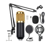 Condenser Microphone Kit Studio Boom Scissor Arm Sound Card Photo