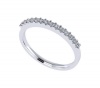 9ct White Gold Diamond Eternity Band Set 14 With Yellow Irradiated Round Cut Diamonds Photo