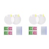 DHAO 4 Piece HD Waterproof Anti-Fog Car Rearview Mirror Clear Nano Film Photo