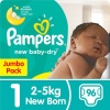 Pampers New Baby Dry - Size 1 Jumbo Pack - 96 Nappies Photo
