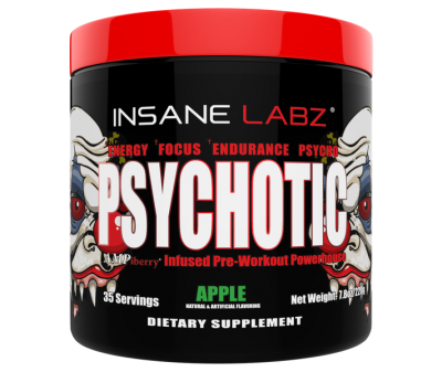 Photo of Insane labz Psychotic Pre-Workout Powder Apple - 220g