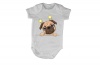 Peeking Pug Stars - SS - Baby Grow Photo