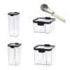 optic life Optic 4 set Airtight Food Storage Container and Ice Cream Scoop Photo