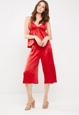 Womens dailyfriday Cami jumpsuit red