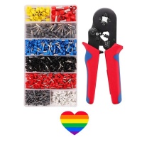 Tools 025 6mm 800 Piece Wire Crimping Terminal Set Heart Sticker