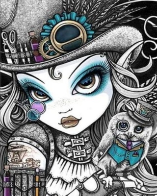 Paint by Numbers DIY Kit 40cm x 50cm – Witch Illustration MP178