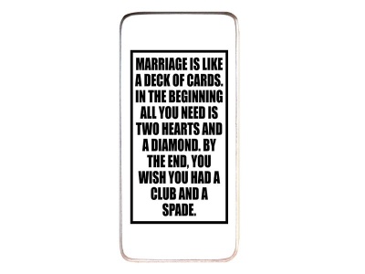 Photo of Baytiques - Marriage is like - Wooden Sign 33cm x 18.5cm