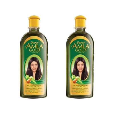 Dabur Amla Gold Hair Oil 200ml 2 Pack
